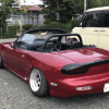 Mazda Miata RX-7 mashup rear 3/4 view