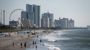 Myrtle Beach, South Carolina on a summer morning