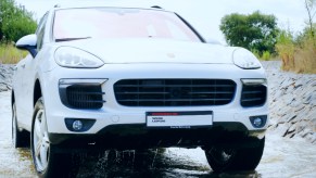 Offroad Tour with Porsche Cayenne S during the 'Porsche Experience For Women' Event on July 11, 2016 in Leipzig, Germany.