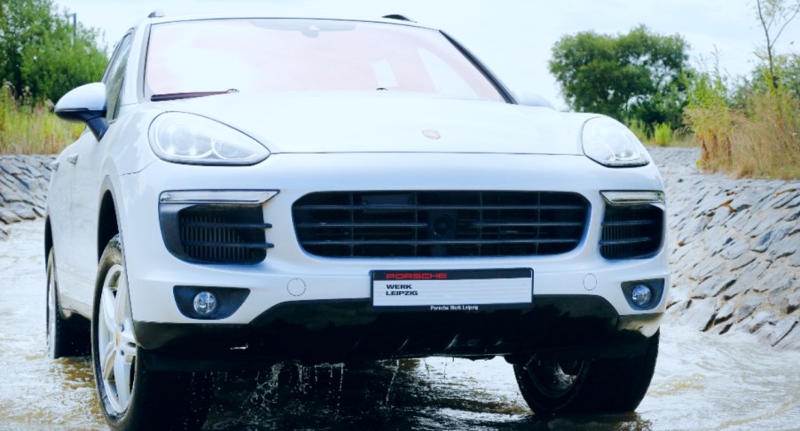 Offroad Tour with Porsche Cayenne S during the 'Porsche Experience For Women' Event on July 11, 2016 in Leipzig, Germany.