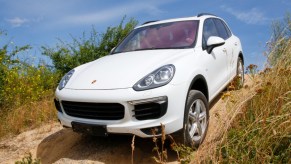 Offroad Tour with Porsche Cayenne S during the 'Porsche Experience For Women' Event on July 11, 2016 in Leipzig, Germany.