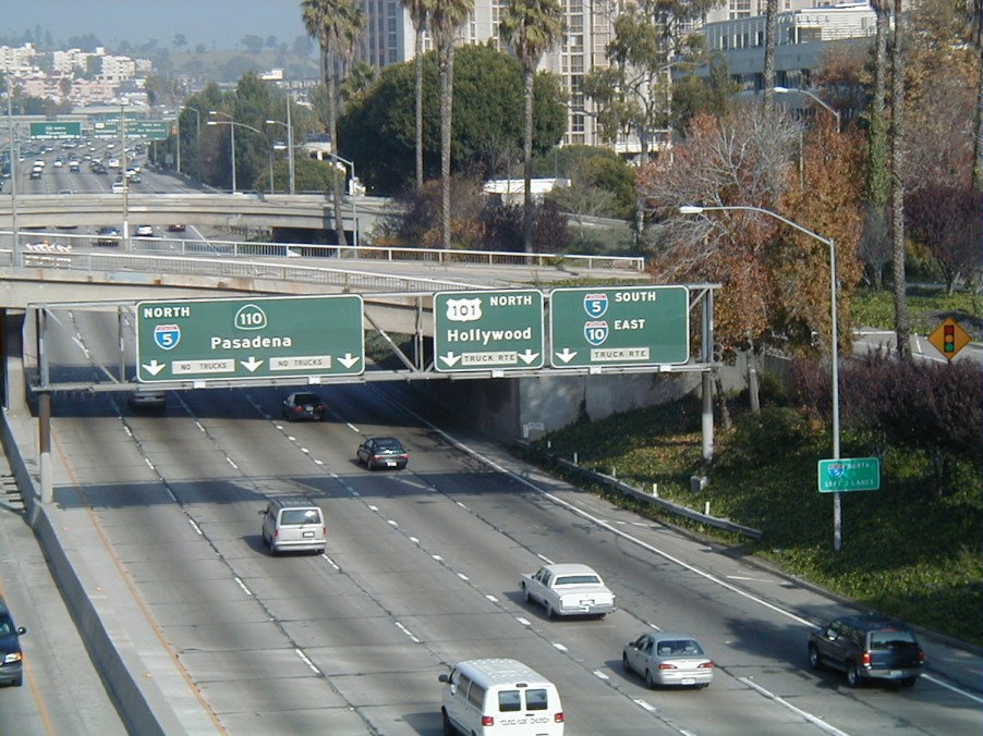 Fake LA freeway sign