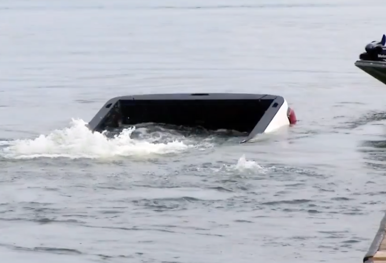 Sinking GMC Sierra