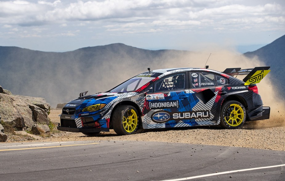 The Subaru "Airslayer" WRX STI driven by Travis Pastrana.