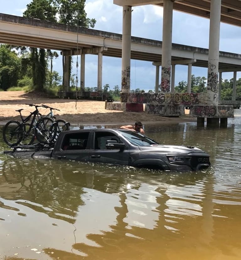 Sunk Ram TRX in San Jacinto River