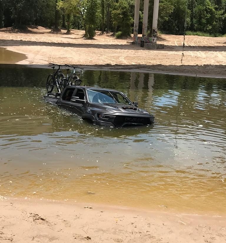 Sunk Ram TRX in San Jacinto river