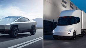 The Tesla Cybertruck and the Tesla Semi