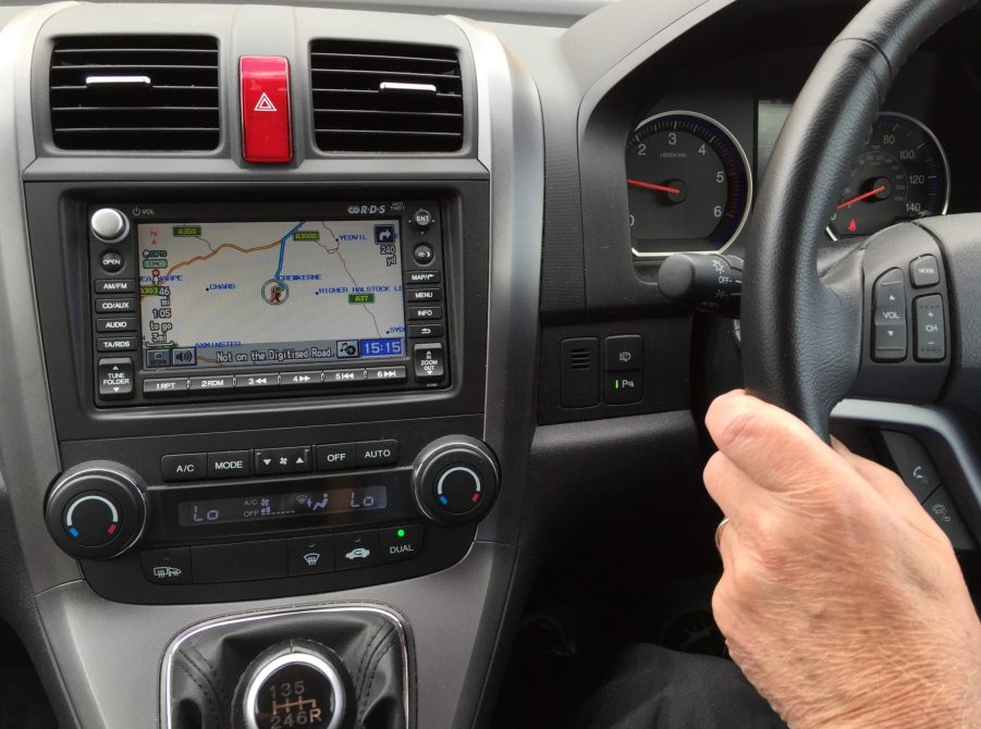 The dashboard of a car showing air conditioning controls, air conditioning and air quality can be effective by a dirty cabin air filter