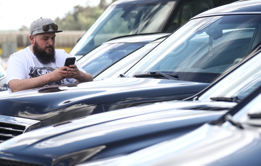 A customer at the Fresh Auto car dealership