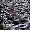 Cars fill a parking lot. Consumers had six major complaints about cars in 2020.