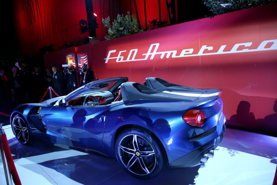 The Ferrari F60 America is unveiled at Ferrari Celebrates 60 Years