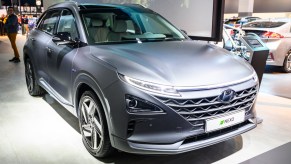 hyundai nexo on display in belgium