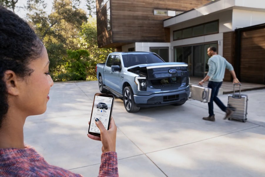 The frunk on the 2022 Ford F-150 Lightning is ridiculous