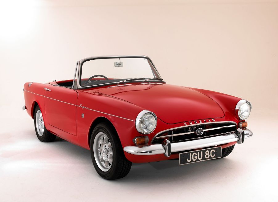 A red 1965 Sunbeam Tiger MKI