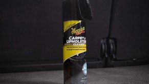 A bottle of Meguiar's Carpet and Upholstery Cleaner