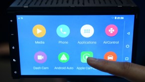 Apple carplay display at CES