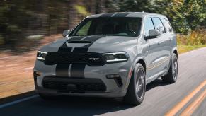 The 2021 Dodge Durango on the street