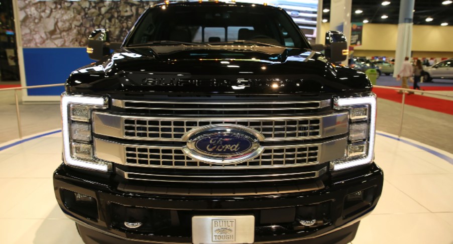 Ford F-250 Miami Beach International Auto Show at the Miami Beach Convention Center on November 12, 2015 in Miami Beach, Florida.