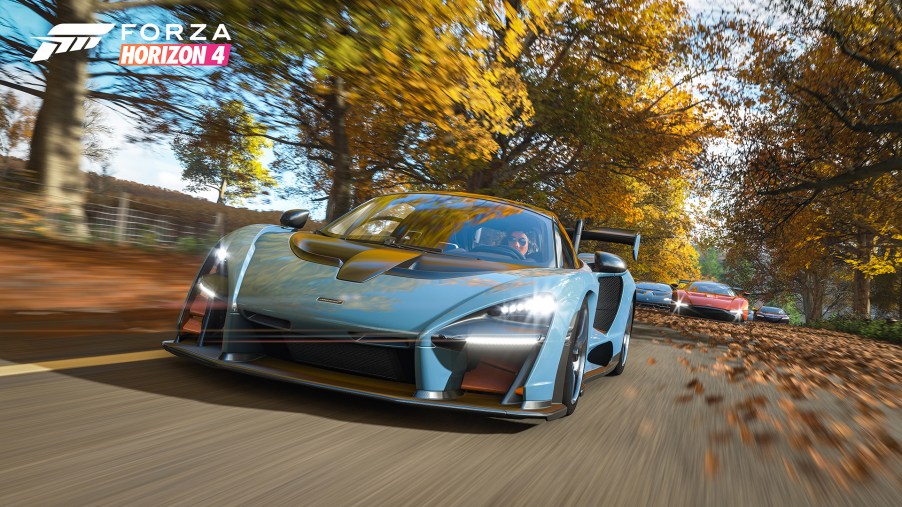 McLaren Senna as seen in the popular racing game Forza Horizon 4.