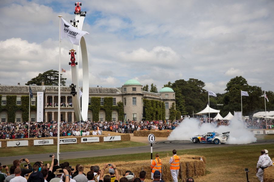 This is a Porsche competing in the Goodwood Festival of Speed