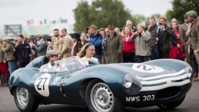 CHICHESTER, ENGLAND - SEPTEMBER 08: A driver makes his way to the starting area ahead of practice circuit during the Goodwood Revival, at Goodwood on September 8, 2017 in Chichester, England. (Photo by John Phillips/Getty Images) find out the Goodwood Revival schedule and whether you have to dress up for the Goodwood Revival.