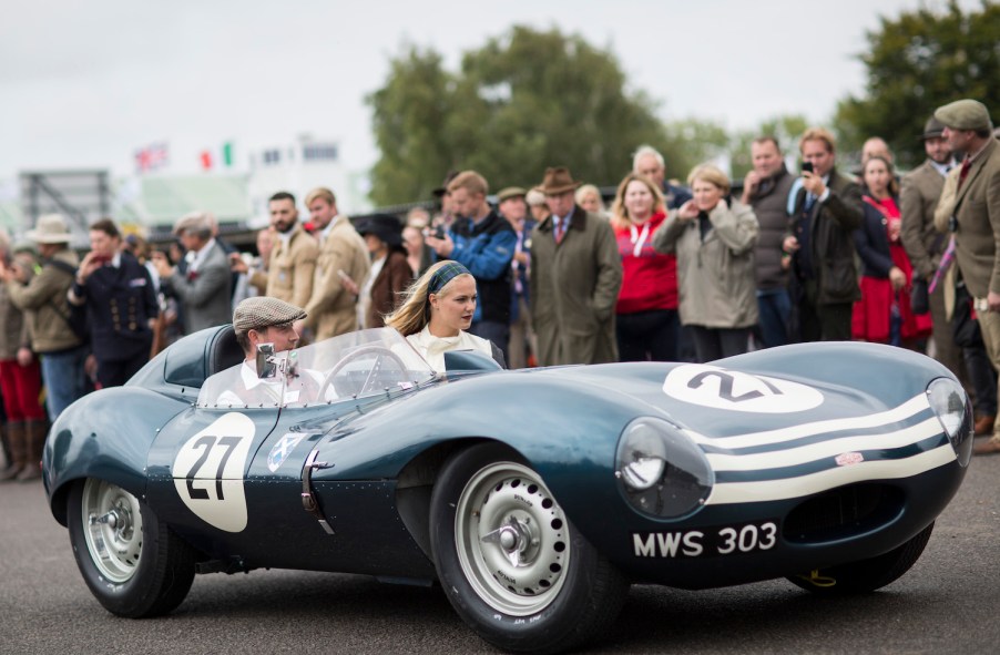 CHICHESTER, ENGLAND - SEPTEMBER 08: A driver makes his way to the starting area ahead of practice circuit during the Goodwood Revival, at Goodwood on September 8, 2017 in Chichester, England. (Photo by John Phillips/Getty Images) find out the Goodwood Revival schedule and whether you have to dress up for the Goodwood Revival.