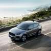 Gray 2021 Jaguar E-PACE driving on a coastal road