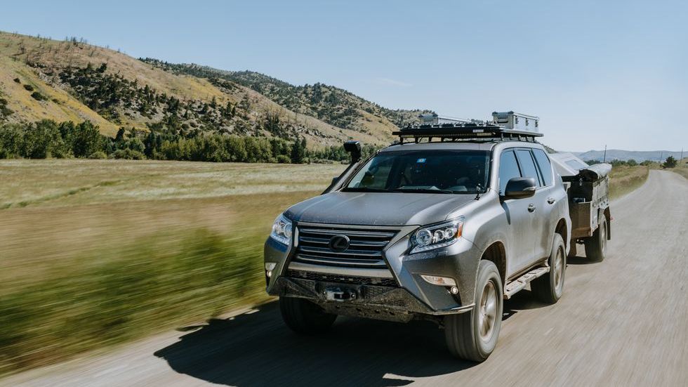 Lexus GXOR Concept for offroading, driving outside towing a trailer