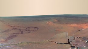 panoramic of mars taken by the Opportunity Rover