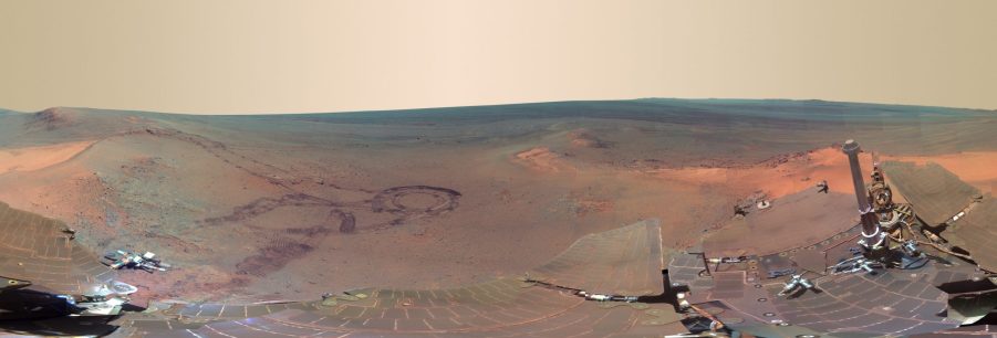 panoramic of mars taken by the Opportunity Rover