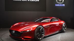 The Mazda RX-Vision rotary sports concept at the Tokyo Auto Salon