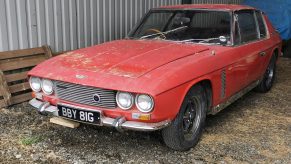 Barn find Jensen Interceptor sitting in the barn