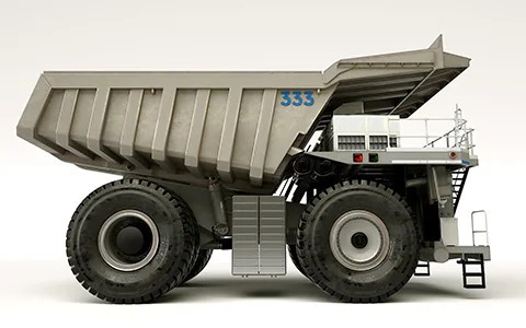 Rolls Royce hybrid mtu mining truck