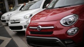 Row of Fiat 500X Models