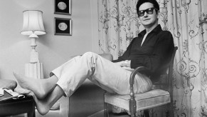 Roy Orbison sits in his room at the Westbury Hotel, London, in March 1967