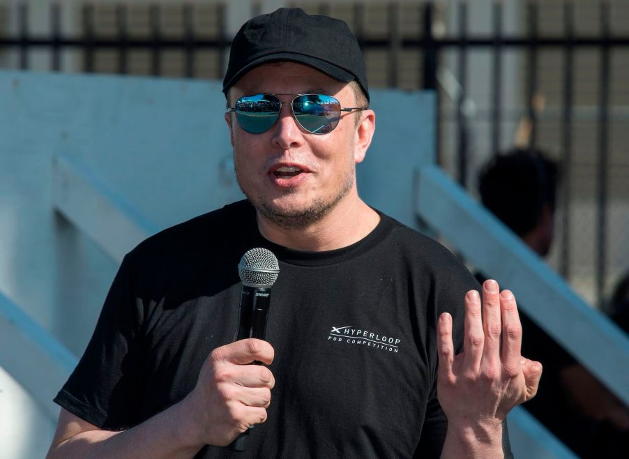 Tesla CEO Elon Musk at a Hyperloop competition in July 2019