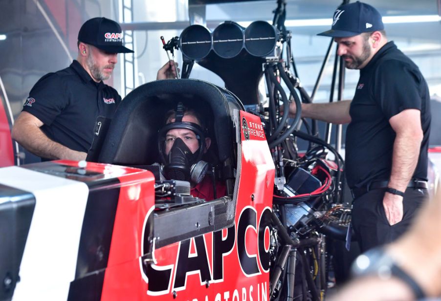 Steve Torrence in Capco Top Fuel dragster