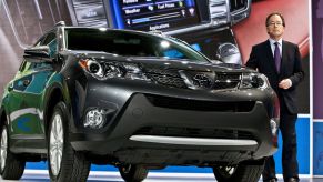 The Toyota RAV4 redesign debut at the LA Auto Show at the city's convention center