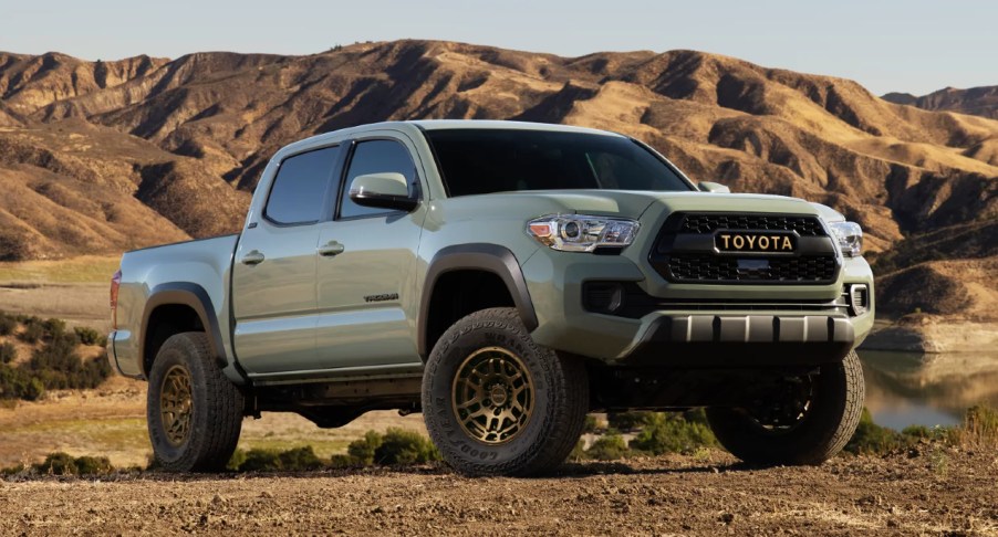 The 2021 Toyota Tacoma Trail Edition in the sand