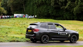 BMW iX3 driving outside