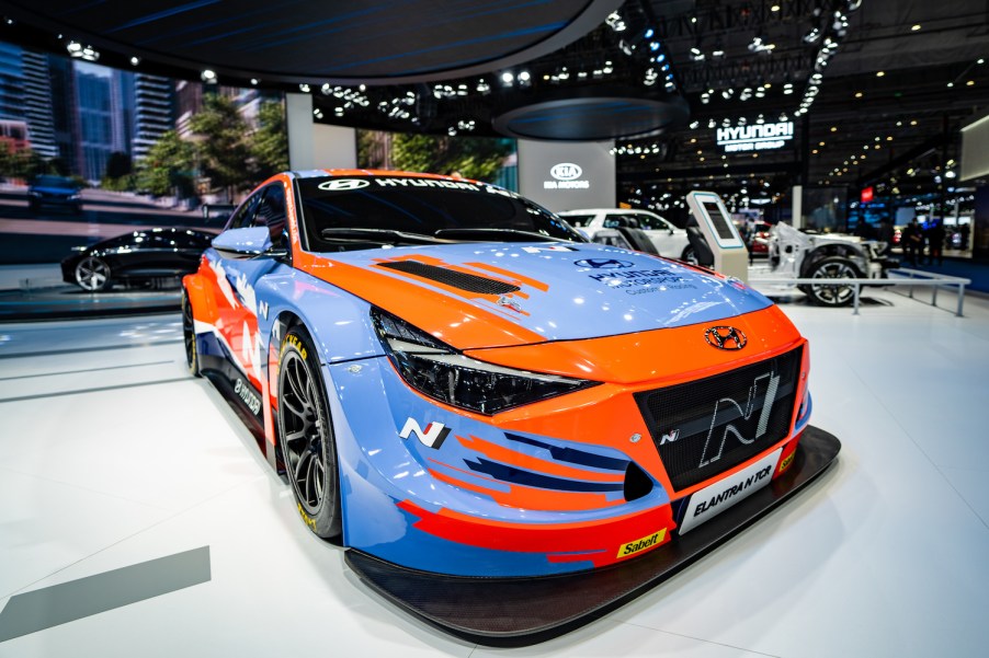 hyundai elantra n on display in china