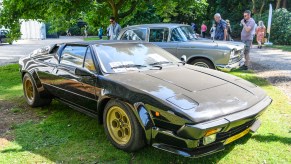 Lamborghini Jalpa on display outside