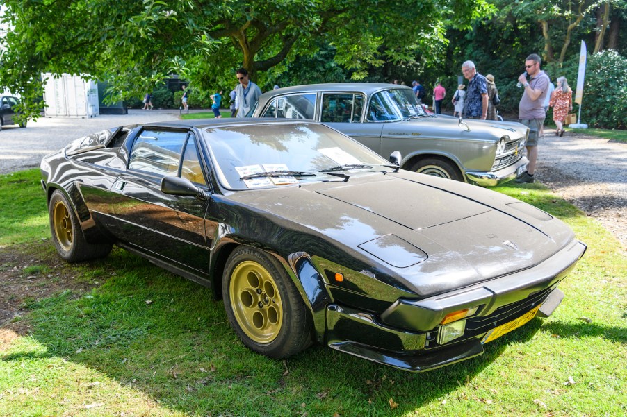 Lamborghini Jalpa on display outside