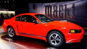 2003 Ford Mustang Mach 1 on display in New York