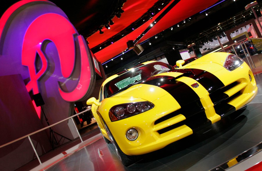 Dodge Viper SRT10 on display in Detroit