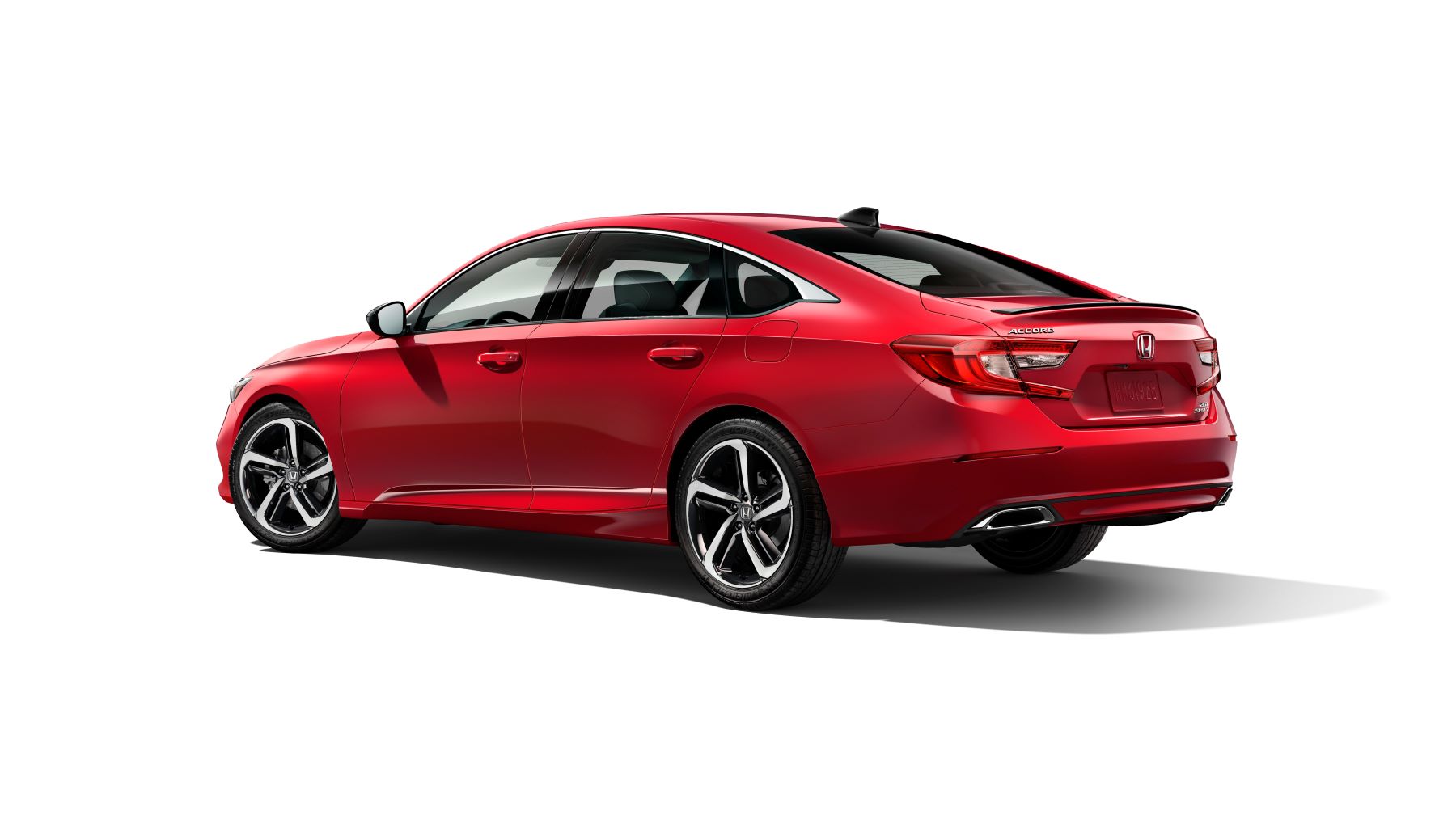 The 2021 Honda Accord Sport 2.0T sedan in red