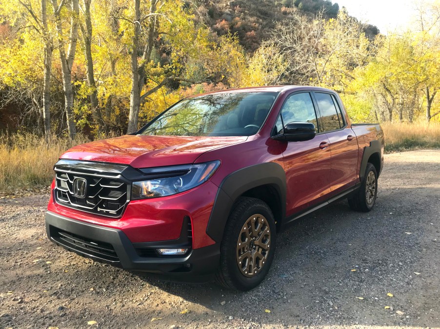 2021 Honda Ridgeline Sport HPD in a field