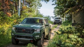 A 2022 Nissan Frontier like this one was tested by Car and Driver