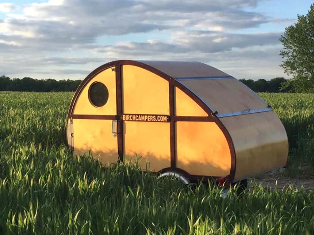 Birch Campers Wooden Teardrop Camper Trailer