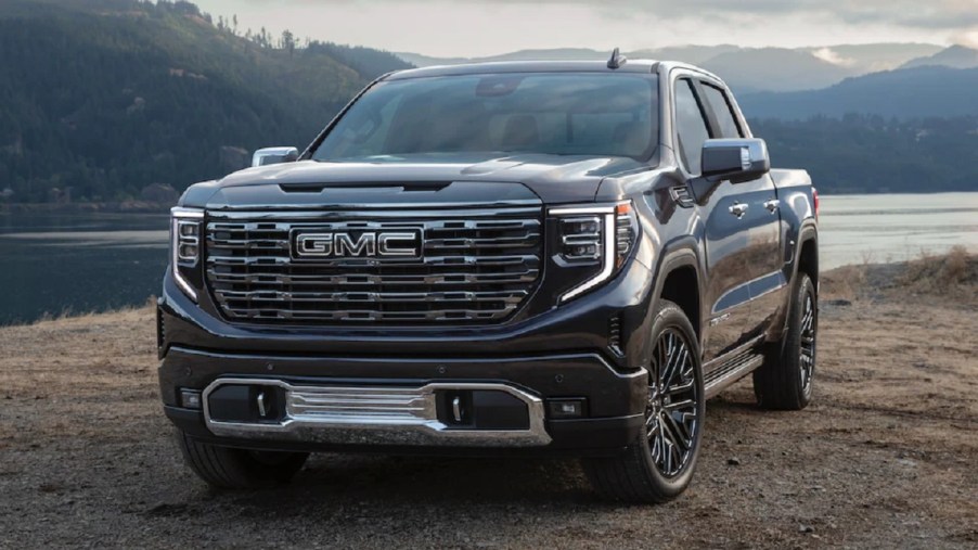 A black 2022 GMC Sierra 1500 Denali Ultimate.